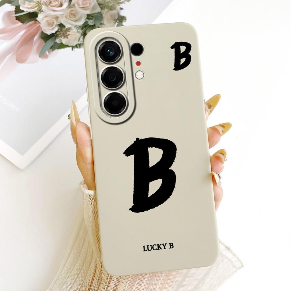 For Tecno Camon 50 Pro 4G CN5c Lucky Initial Letter Phone Case For Tecno Camon 50Pro 4G Soft Silicone Cases Bumpers
