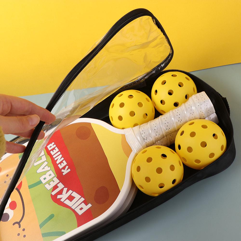 2 Pickleball Racket Fiberglass Pickle Ball Paddles Non Slip Grip Pickleball Racket  Men Women