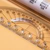 Прозрачная линейка для математического черчения 15/30 см, канцелярская шкала, угловая линейка для балансировки, архитектурная