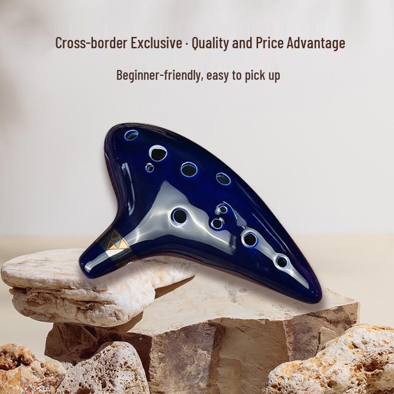 Тему 12-дырочная альтовая окарина в тональности C для детей - Учебный инструмент по «Легенде о Зельде»