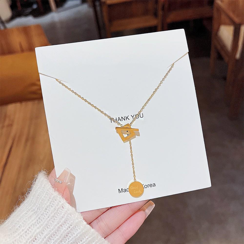 Стильное титановое цирконовое ожерелье с медведем 2025 для женщин - Изысканная ключичная цепочка