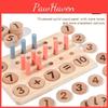 Wooden Mathematics Learning Number Matching Arithmetic Board Children Puzzle Toy
