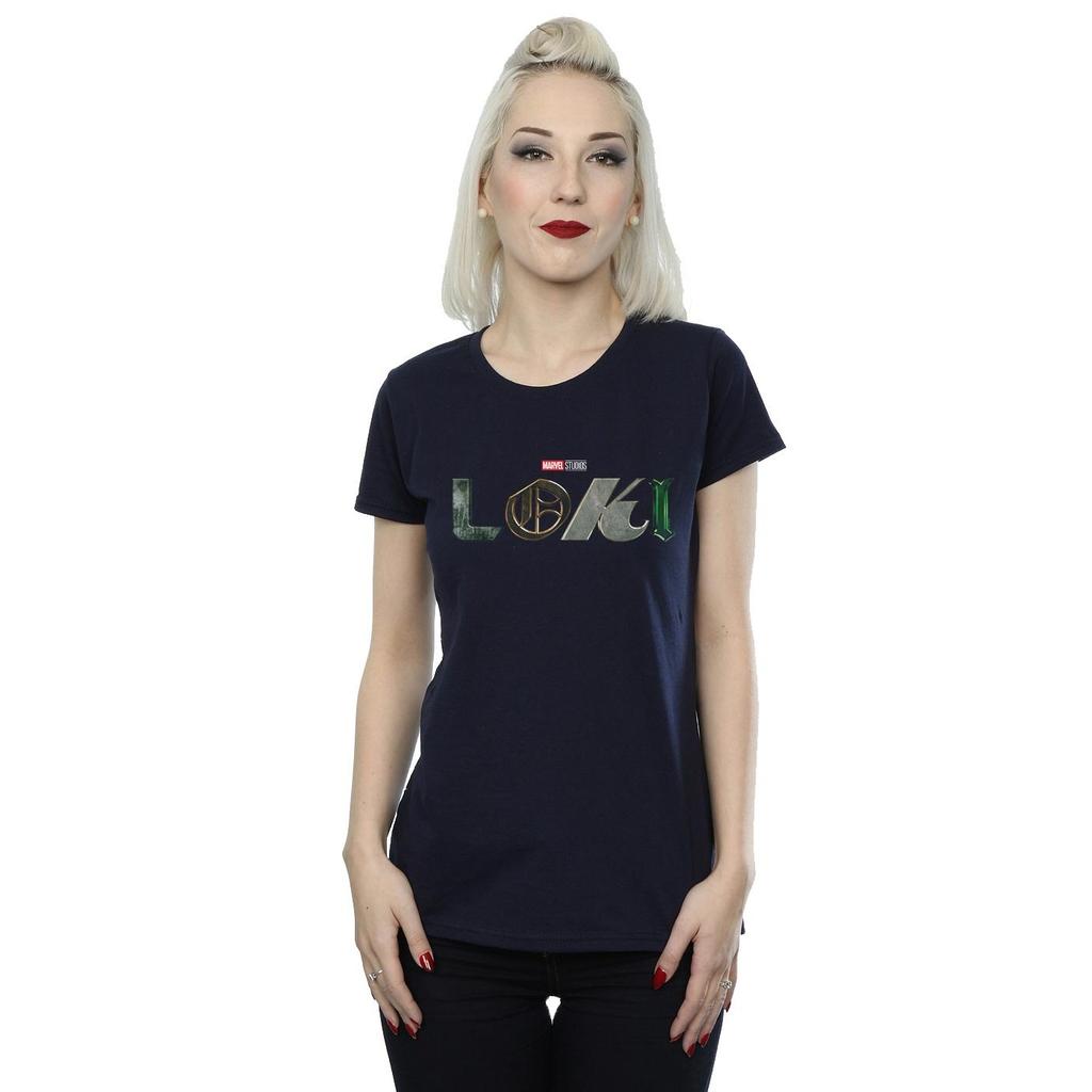 Marvel Womens/Ladies Loki Logo Cotton T-Shirt