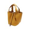 2024 Color-Matched Genuine Leather Bucket Bag, Lychee Grain Cowhide Handbag for Women
