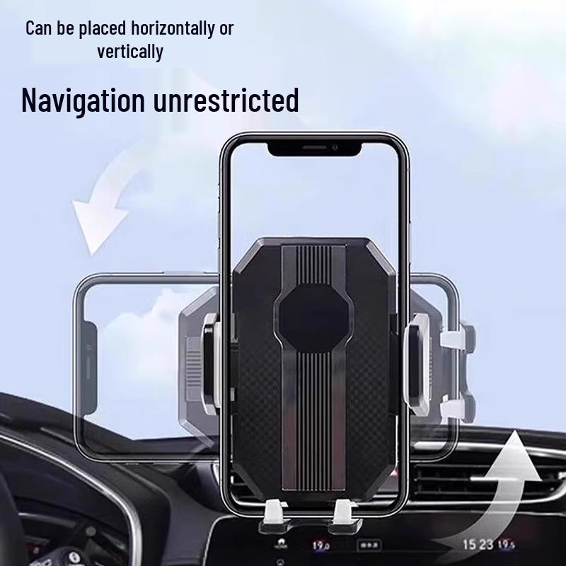 Universal Car Dashboard Phone Holder with Vacuum Suction Cup and Stable Navigation Support