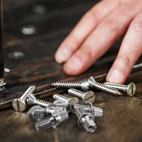 TOPPERFUN Drum Pedal Screws, Drum Thread Joints, Drum Pedal Screws, Square Nuts, Drum Pedal Shaft Bolts, Musical Instrument Drum Replacement Screws, D