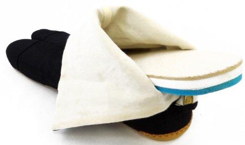 RIKIO Туфли Ninja Tabi с низким верхом и амортизацией! Черный Джикатаби (24,5 см Япония / 7,5 США Женщины / 6,5 США Мужчины)