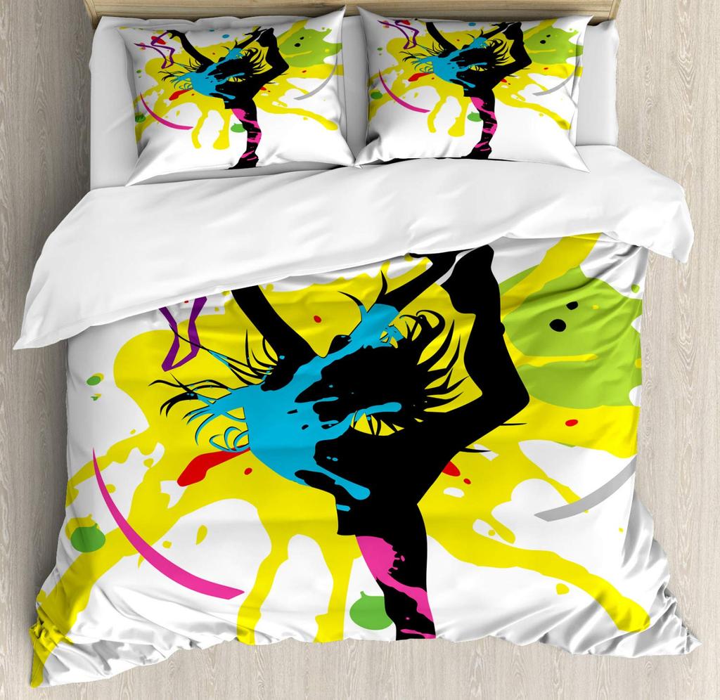 Комплект постельного белья для гимнастики размера Queen для детей, одеяло для сна, комплект пододеяльников для мальчиков, девочек, подростков, камуфляжный камуфляжный пододеяльник на спортивную тематику