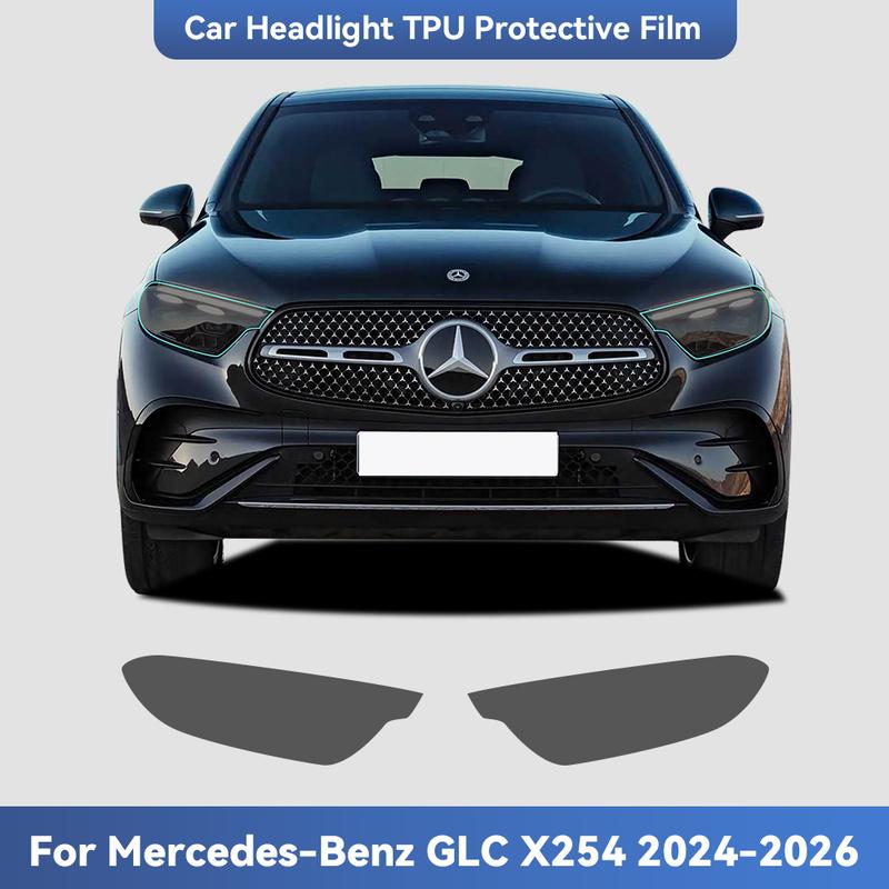 Для Mercedes Benz GLC X254 2024 2025 2026 ТПУ Защитная пленка от царапин на фары, прозрачная, меняющая цвет, для модификации