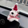 Плюшевый щенок, украшение на сцепление, переключатель указателя поворота, украшения, кавайный бант, собака, кукла, стеклоочиститель, автомобильные аксессуары для интерьера