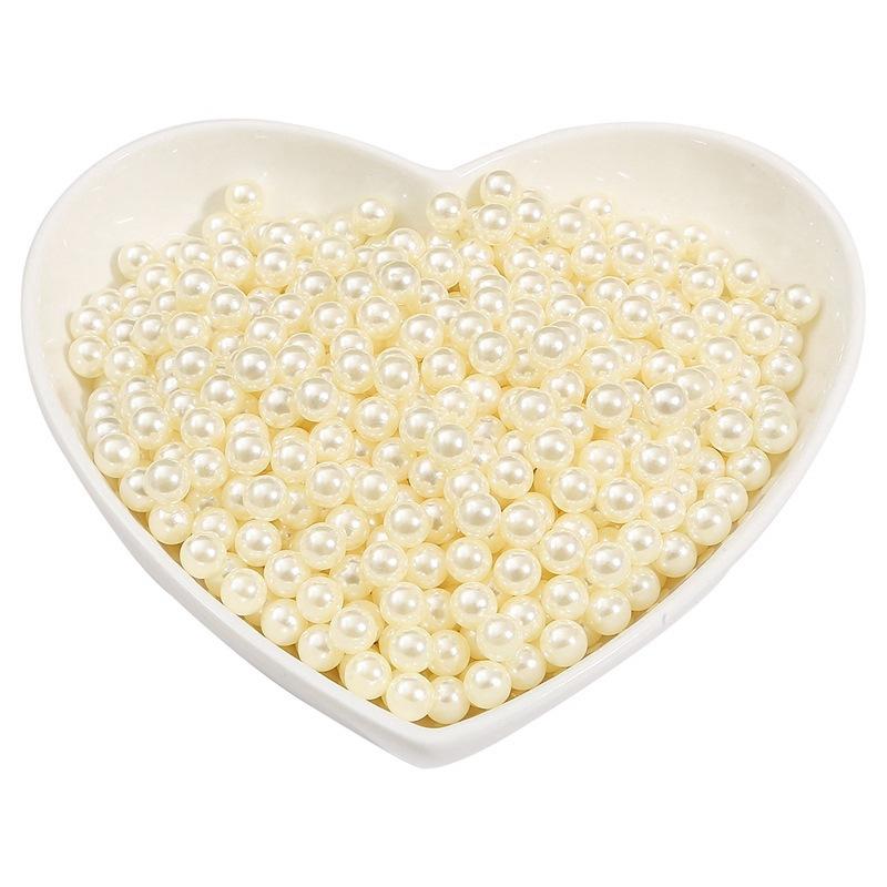 3-10 мм Непористые АБС Цветные Имитация Жемчуга Россыпные Бусины DIY Ручная Работа Заливка Эпоксидной Смолой Аксессуары Материал Декоративные Аксессуары