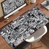 Black And White Mouse Pad XXL HD Anime Girls Desk Pad Extended Gaming PC Keyboard Mats Large Gamer Collage Horror Anime Mousepad