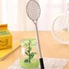 4pcs Creative Badminton Racket Shape Black Pens Exquisite Gift Pen Water-based Pen Stationery Pens (Size: One Size)