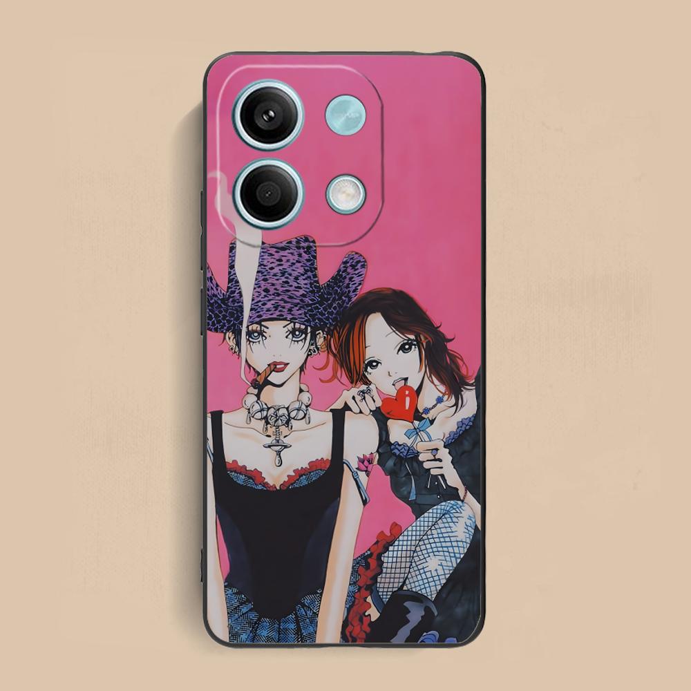 Black Stones Osaki Nana Phone Case for Xiaomi Redmi Note 14 13 12 11 S Pro Plus 4G 5G Colorful Printing Cover Cellphones Luxury