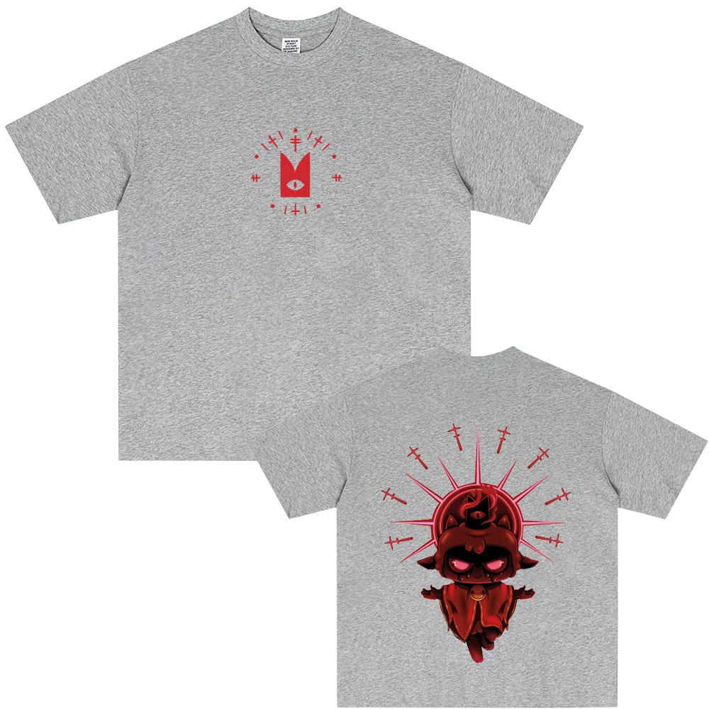 Game Cult of The Lamb Graphic Tshirt Summer Unisex Women Casual Humor T Shirts Male Fashion Vintage Oversized Crewneck Tshirt Tops