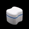 Bathroom Denture Cup Mouthguard Cleaning Container Denture Boxes Bath Dentures Container Denture Box for Travel Retainer