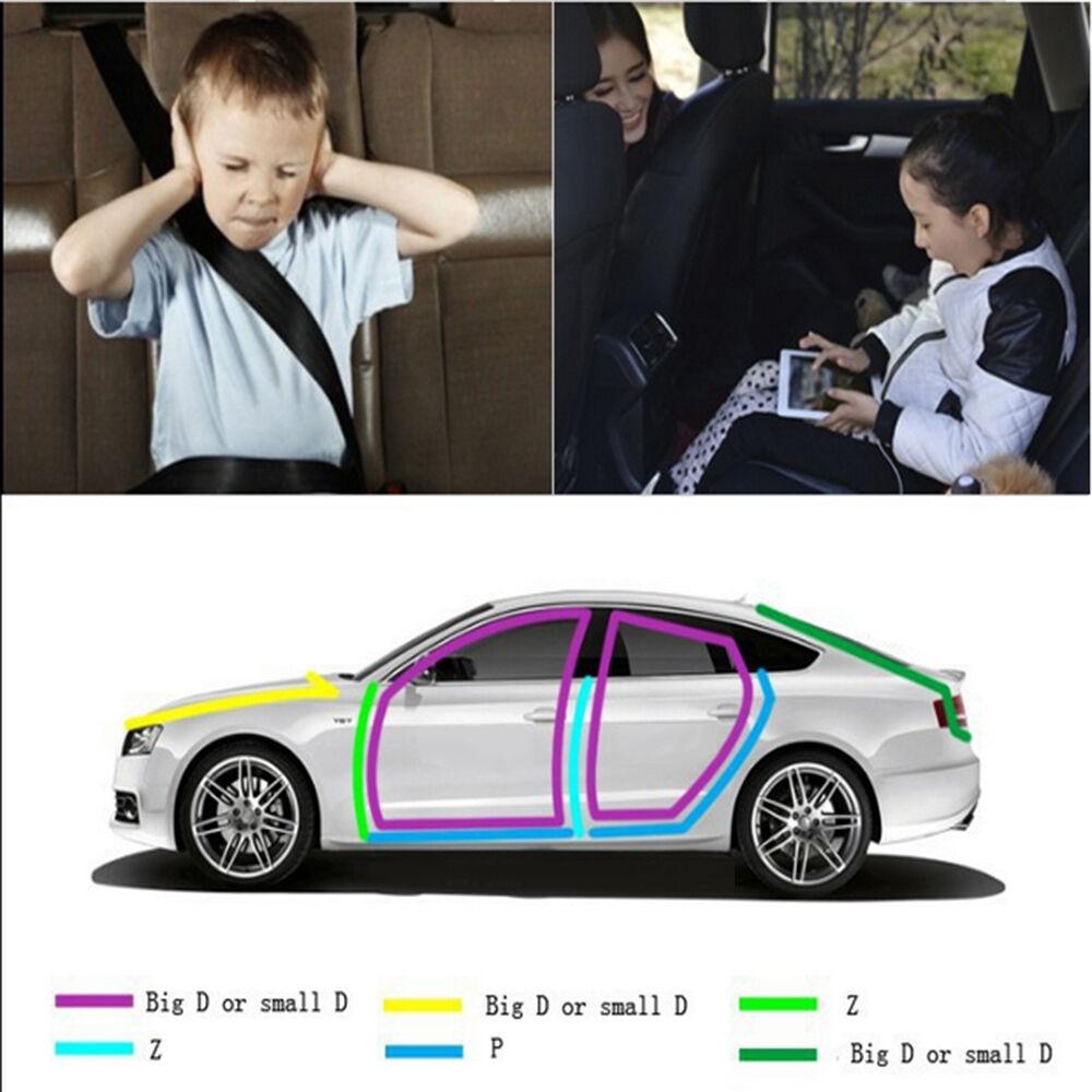 Car Truck Door Rubber Seal Strip P Shape Trim Edge Sealing 157" (4m) Trim New