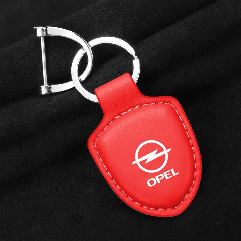 Car Keychain Leather Pendant Anrti-loss Keyring For Opel Astra Insignia Corsa Zafira Meriva Mokka Vivaro Vectra Antara Accessory