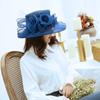 Ruffles Wedding Hat Organza French Vintage Hat Elegant Sunhats