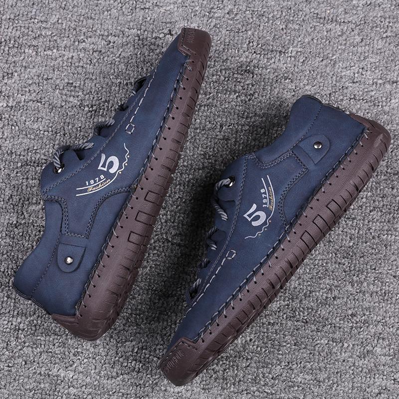 Модная обувь для мужчин, удобная повседневная обувь для отдыха на открытом воздухе, удобные модные кроссовки ручной работы из кожи, дышащая мужская обувь, легкий вес