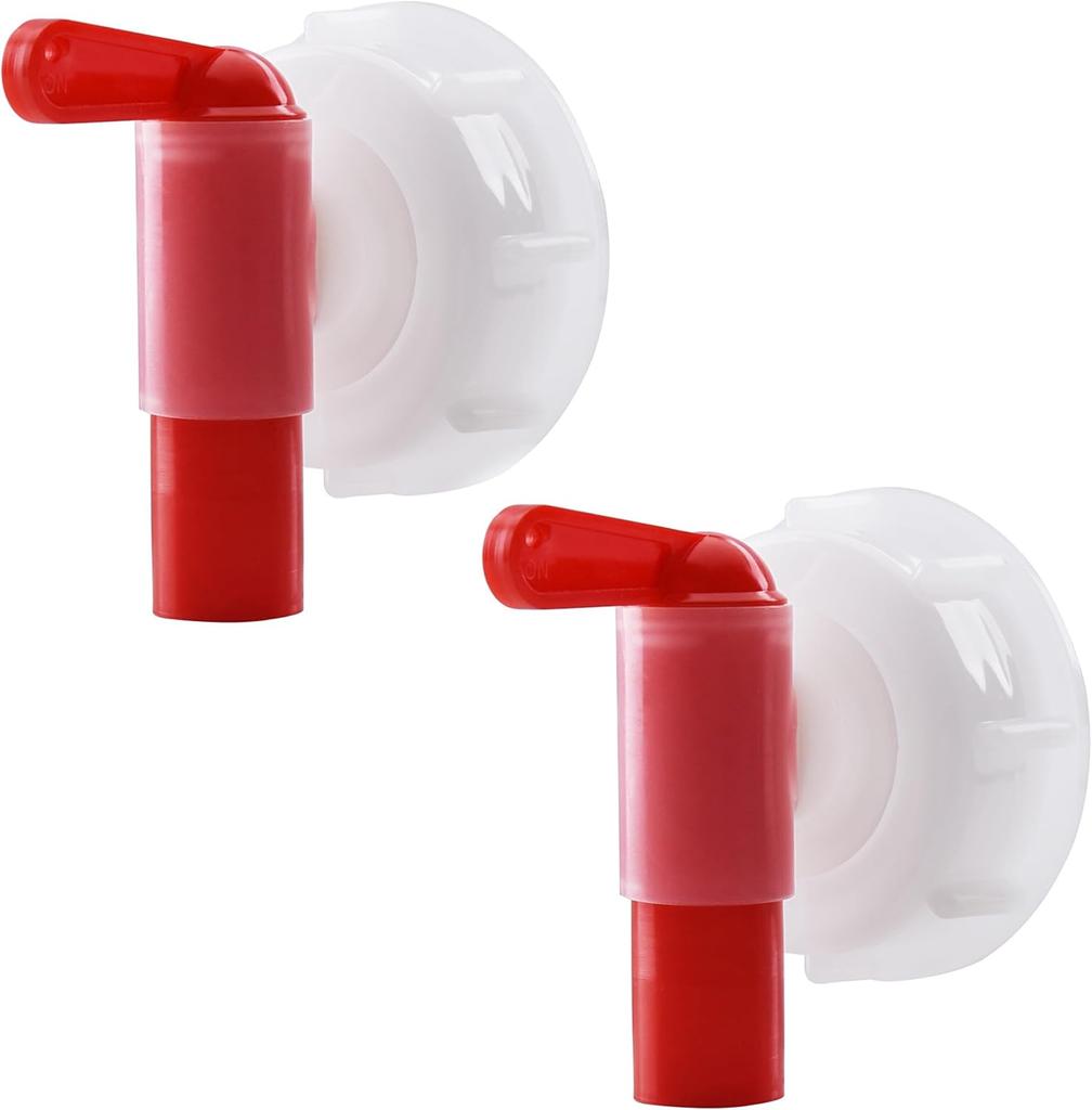 Outlet Tap Dosing Tap DN61 61mm Horticultural Plant Nutrient Solution Faucet Red White Plastic Faucet Watering Tap