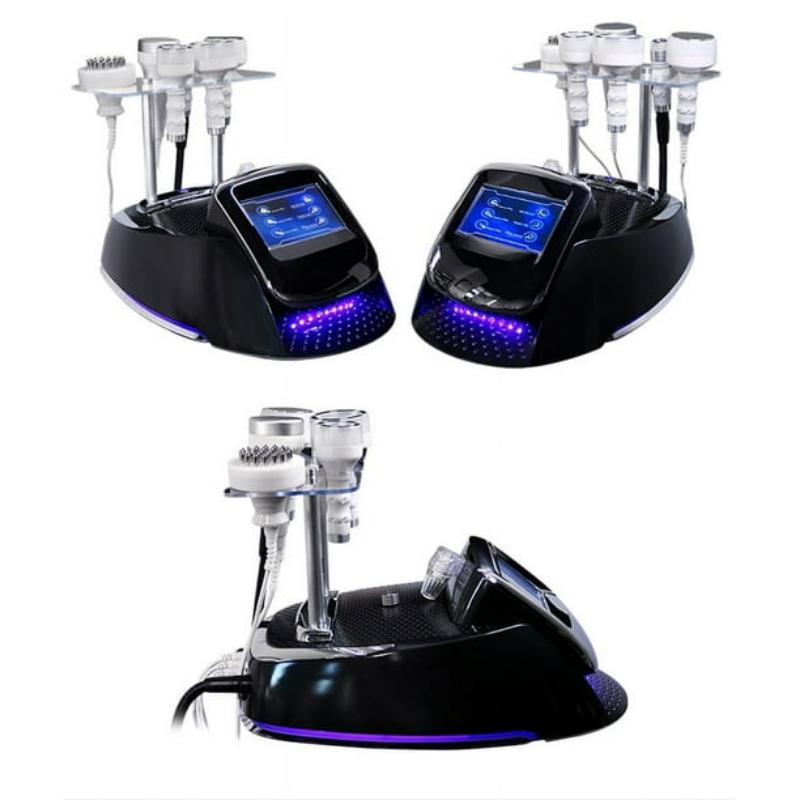 NEW 6 In 1 Ultrasonic 80K Cavitation Radio Frequency RF Face Lifting Weight Loss Slimming Machine Vibration Vacuum Body Massager