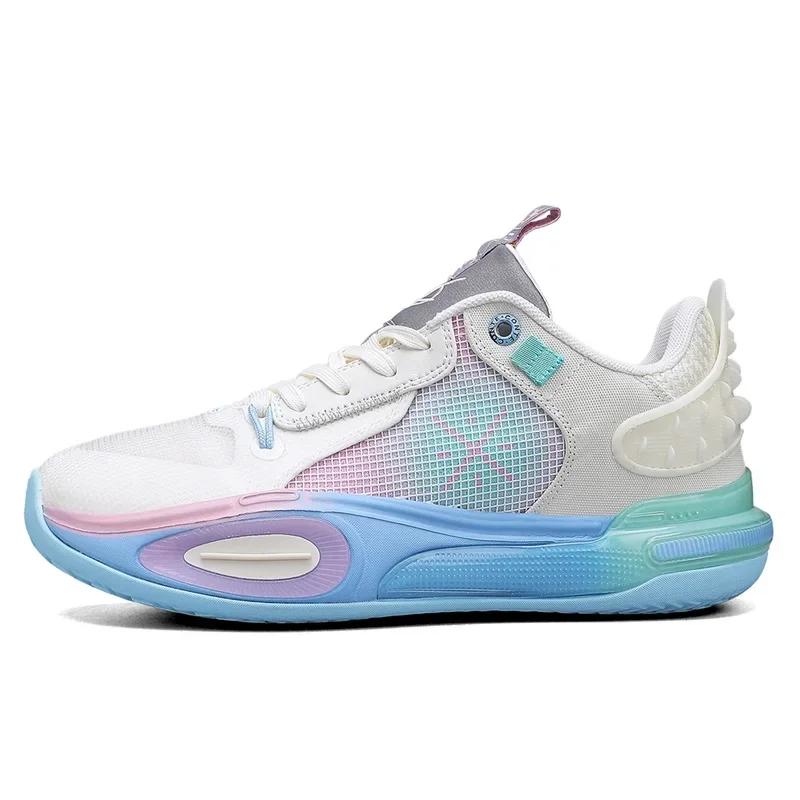 Мужские новые баскетбольные кроссовки, нескользящие, удобные, спортивные, профессиональные, дышащие, амортизированные, высококачественные баскетбольные ботинки