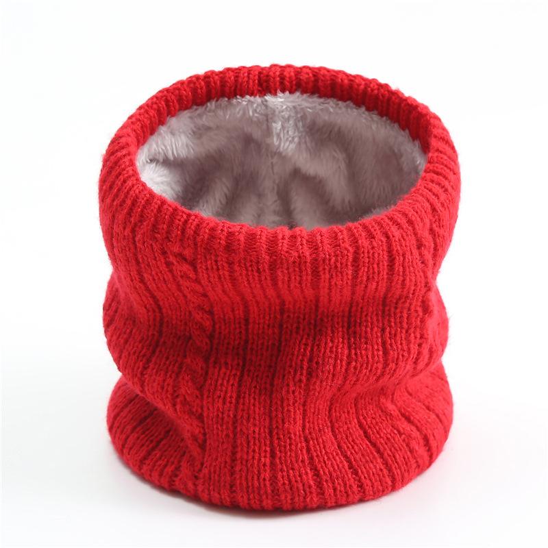 New Autumn Winter Men Women Intensification Fleecing Ring Scarf Children's Neckerchief For Kids Ski Knit Neck Cover Warm Collar
