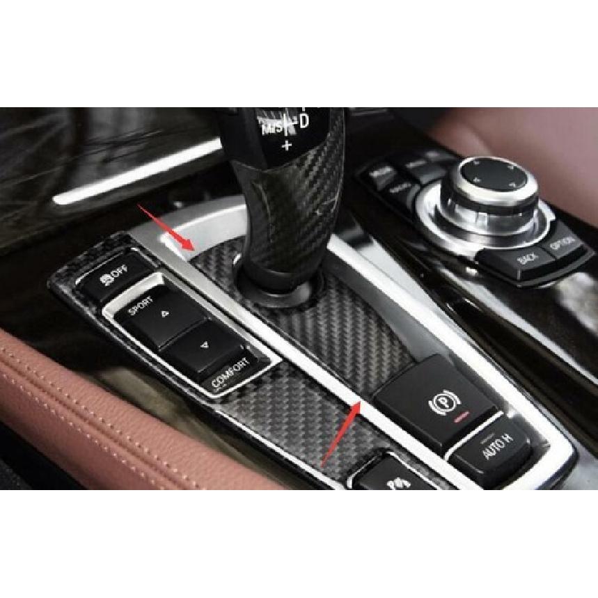 Console Gear Shift Knob Below Decor For BMW X3 F25 X4 2011-17 Real Carbon Fiber