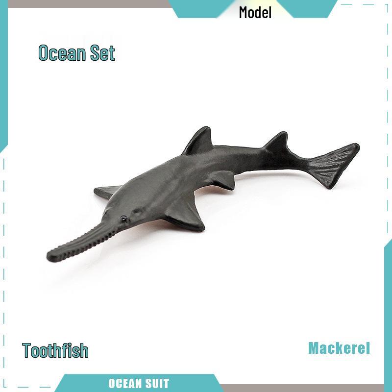 Children's Marine Animal Model Set: Mini Whale, Shark, Dolphin, Turtle, Sea Lion