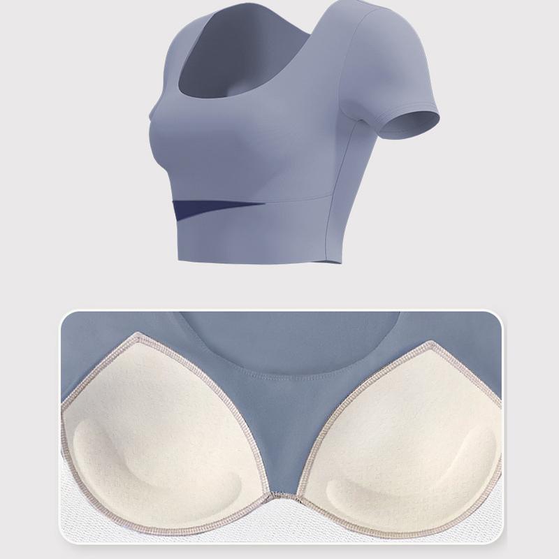 Sports Set Women 2 Piece Set Gym Crop Top Seamless Shorts Yoga Sets Sport Bras Suit Summer Workout Outfit Fitness Gym Clothes