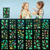Children's Cartoon Glow-in-the-dark Tattoo with Fluorescent Green Waterproof Bonus Sticker