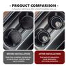 AAACE1 2Pcs Car Cup Mat Anti-Slip Drink Coaster Interior Cup Holder Pad For BMW Performance Alpina iX7 X1 X2 M3 M6 X3 X4 X5 X6 E62
