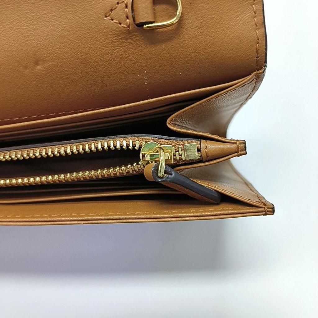 [Pre-Owned] Patricia Visetos Compact Lightweight Vintage Monogram Coated Canvas Envelope Chain Shoulder Bag Large - Very Good #LIV9X5
