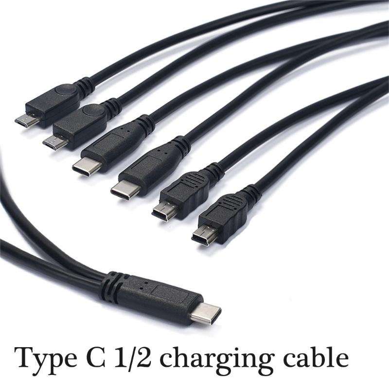 30см Type C на 5-контактный разветвитель Зарядный кабель Опционально Для смартфонов, планшетов, наушников и мелкой бытовой техники