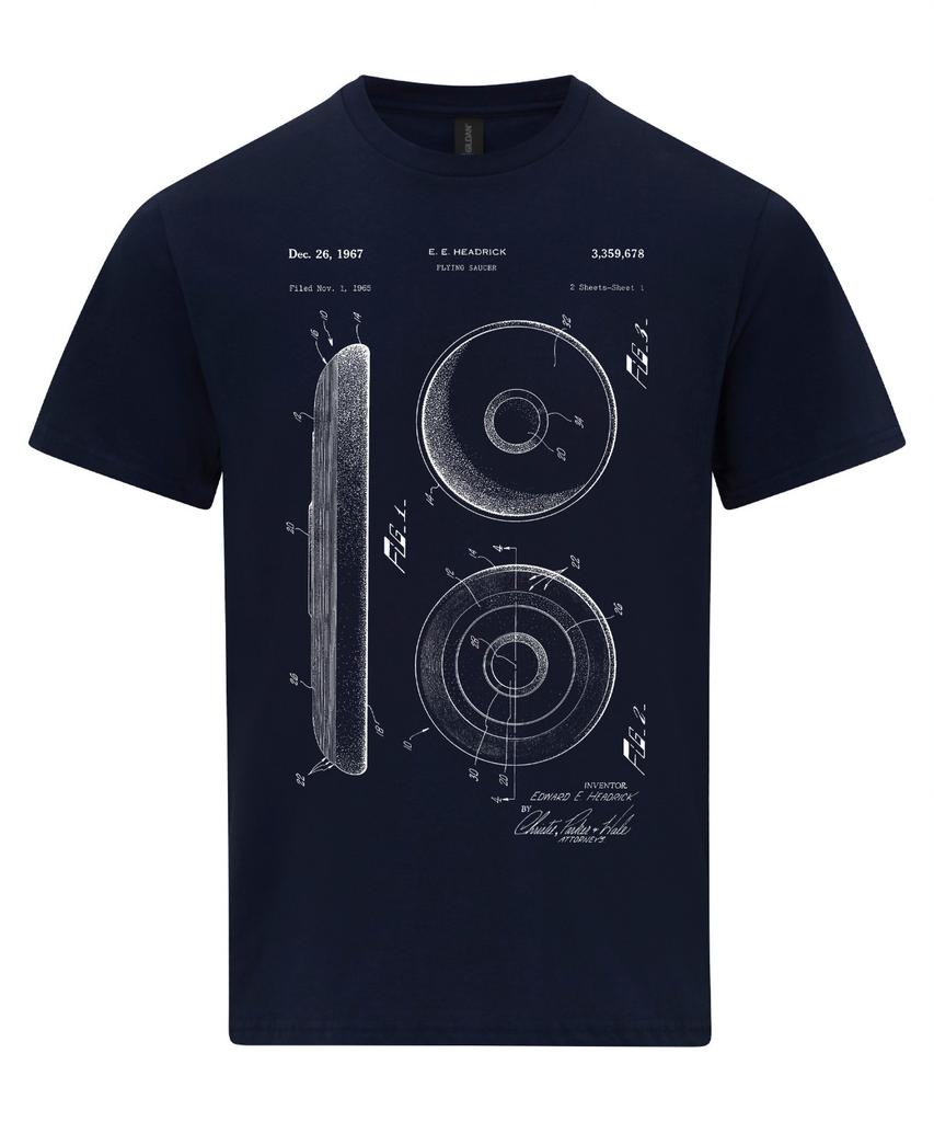 Frisbee Patent T-shirt Disc Golf Blueprint Gift T-Shirt