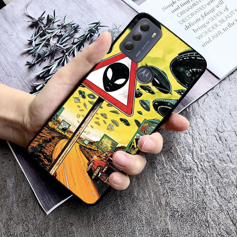 Чехол для телефона с НЛО для Motorola Moto E7 Plus E32 E20 E40 Edge 20 Lite G22 G52 G20 G30 G100 G60 G50 G10 G Pure G Stylus