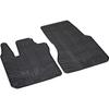 Tapis de caoutchouc - Gledring - Smart ForTwo 453 - 2 pièces - Noir - Facile à nettoyer