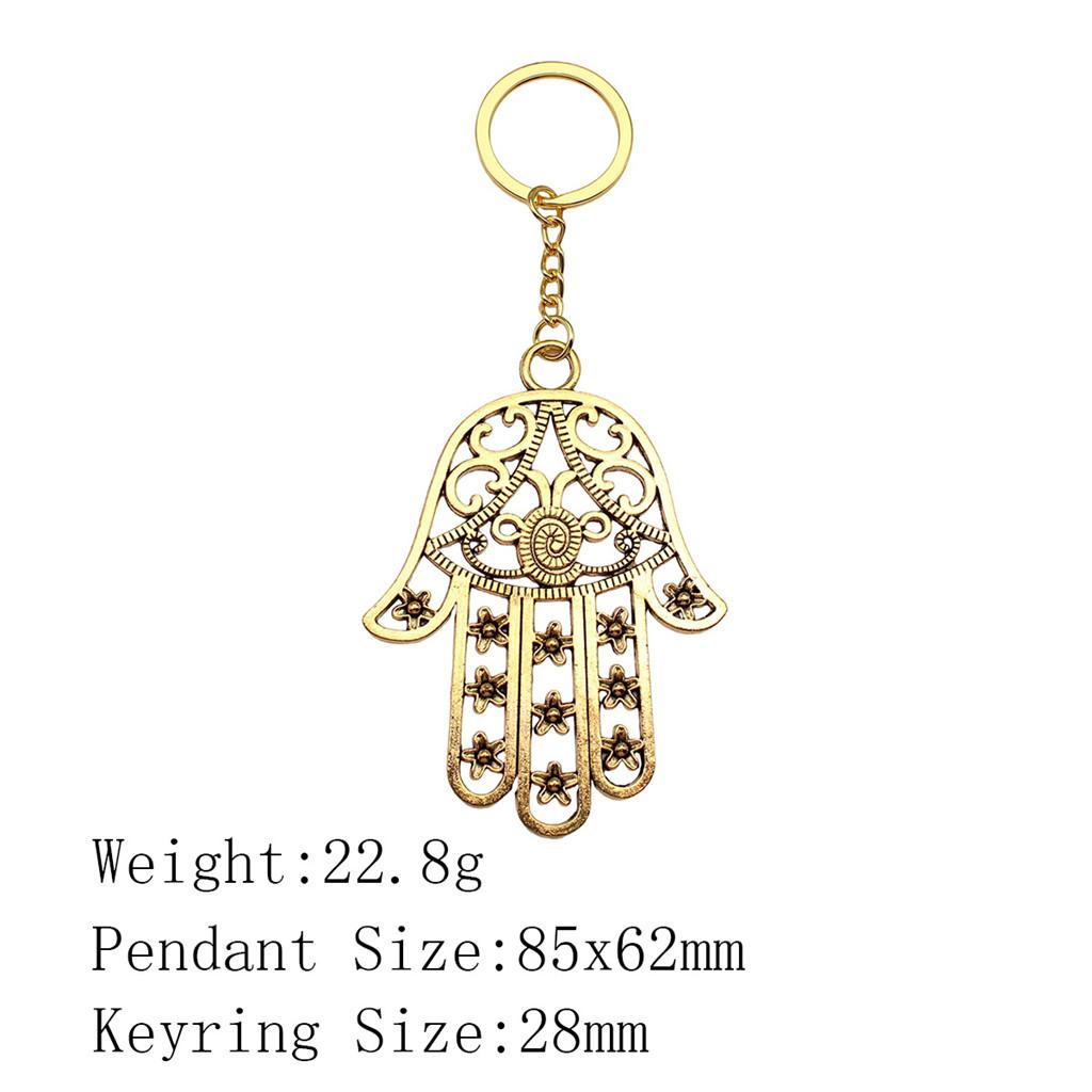 Брелок для ключей в виде сумки «Обратно в школу» с изображением руки Хамсы и глаза Гора, украшения для дома, крутой брелок