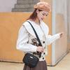 Versatile Single Shoulder Crossbody Striped Camera Bag Fashionable Large-capacity Texture Niche Women's Bag