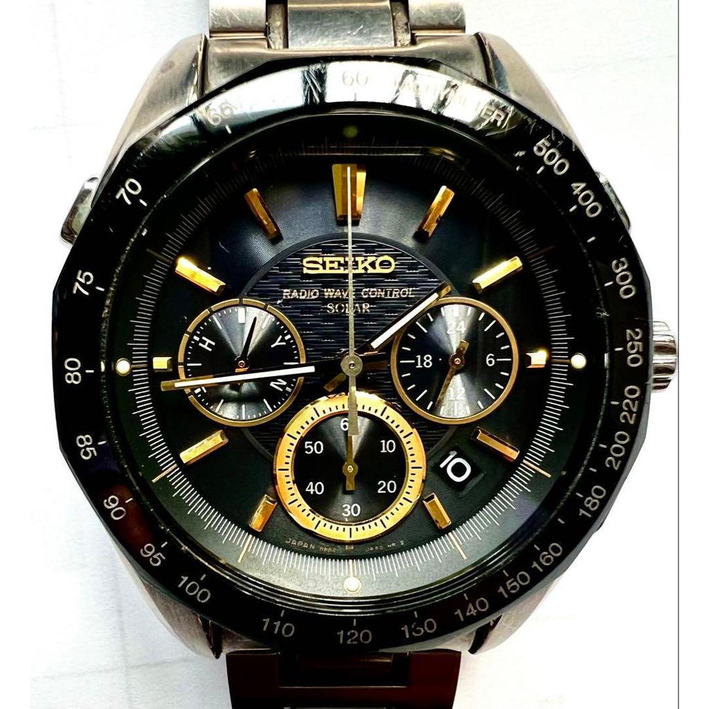 Б/у часы SEIKO BRIGHTZ хронограф с солнечной и радио-синхронизацией