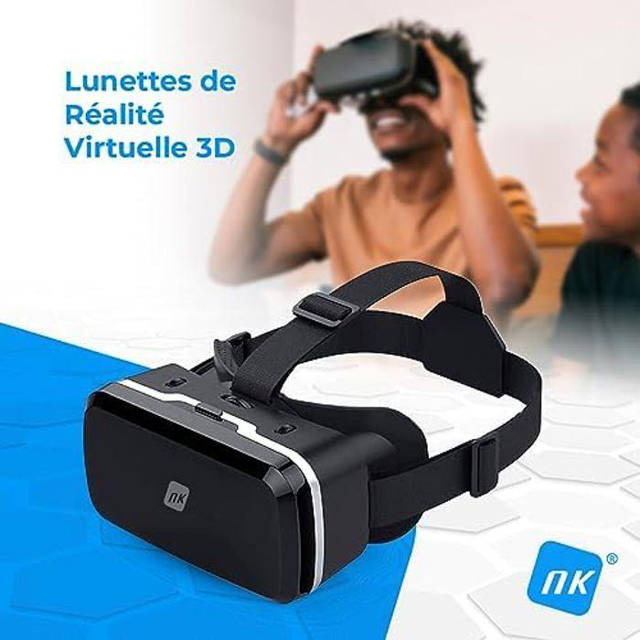 Casque de réalité virtuelle - nk - compatible iphone & android - vision 360° - réglage pupillaire - noir