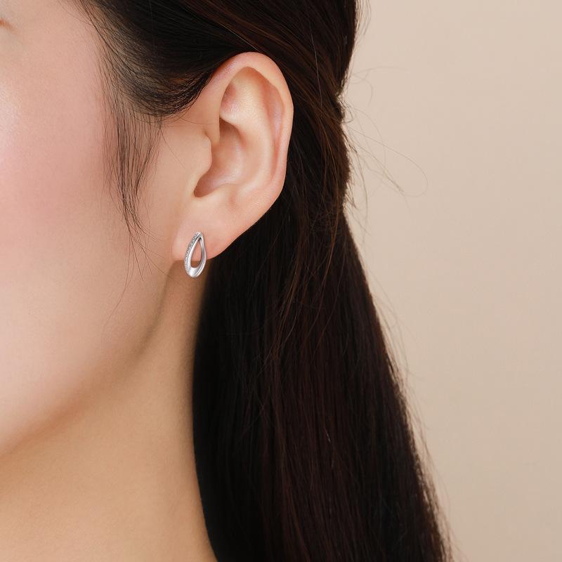 Танциз стерлингового серебра 925 пробы циркон серьги серьги-капли для женщин подарки на свадьбу