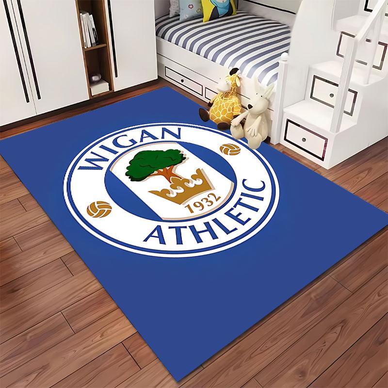 Wigan Athletic Logo Carpet suitable as a non-slip mat for the living room or bedroom sofa