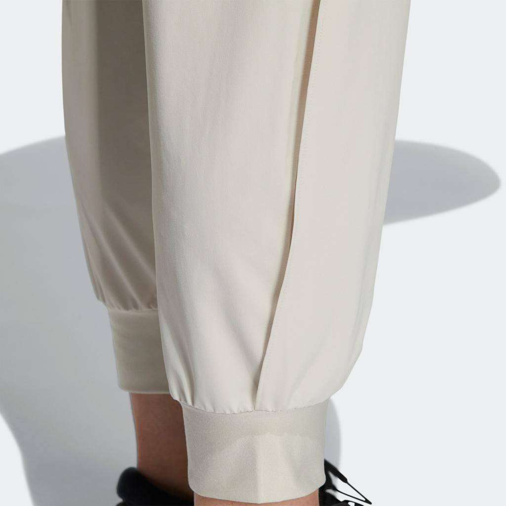 Adidas Elastic Cuff Sport Sweatpants Women Bottoms White HR8400