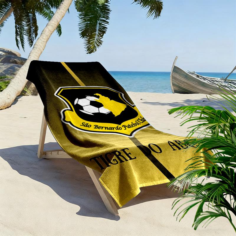 São Bernardo FC Print Beach Towel, Large Soft Quick Dry Towel for Beach Camping Swimming