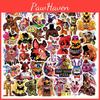 50pcs Fnaf Security Breach Cartoon Game Anime Graffiti Sticker For Luggage Phone