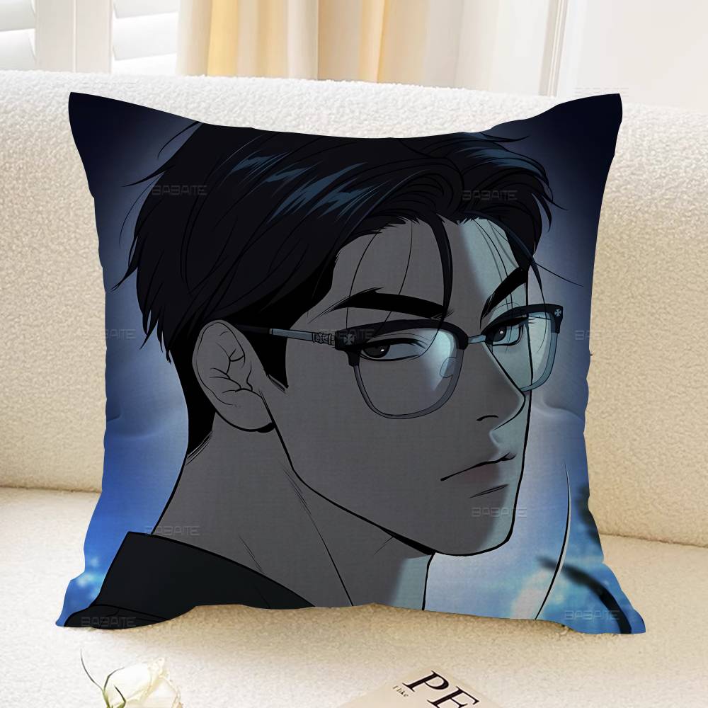 Manhwa Joo Jaekyung Kim Dan Cushion Cover Decorative Pillow Sofa Home Decor case pillow cases