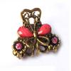 Fashion Women Girls Retro Vintage Resin Hairpins Claw Mini Butterfly Hair Clip Jewelry