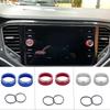 Car Audio Stereo Volume Control Knob Button Cover Ring for Volkswagen Tiguan Mk2 Mk7 Atlas T-ROC Polo 2017-2019